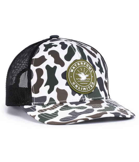 WEEKENDER DUCK CAMO TRUCKER SNAPBACK CAP