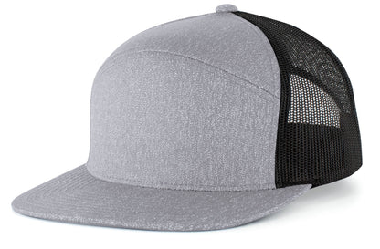 Heather 6-Panel Arch Trucker Snapback Cap