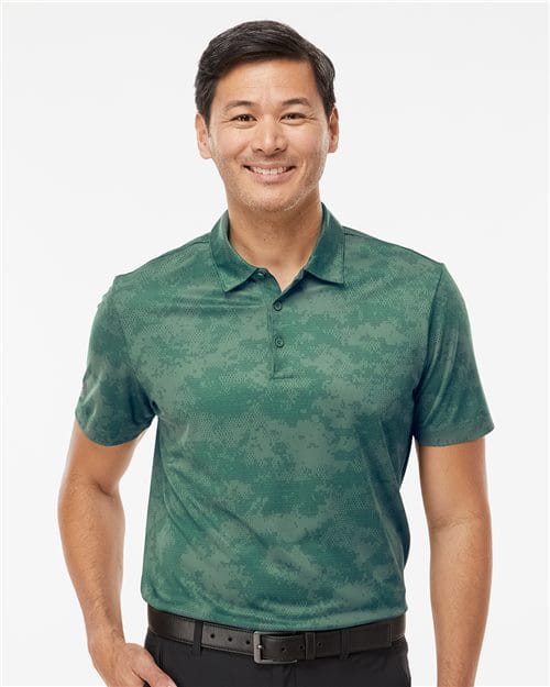 Adidas Adidas Men's All Over Camo Print Polo