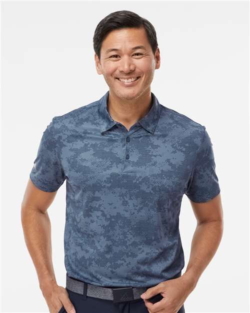 Adidas Tech Ink / S Adidas Men's All Over Camo Print Polo