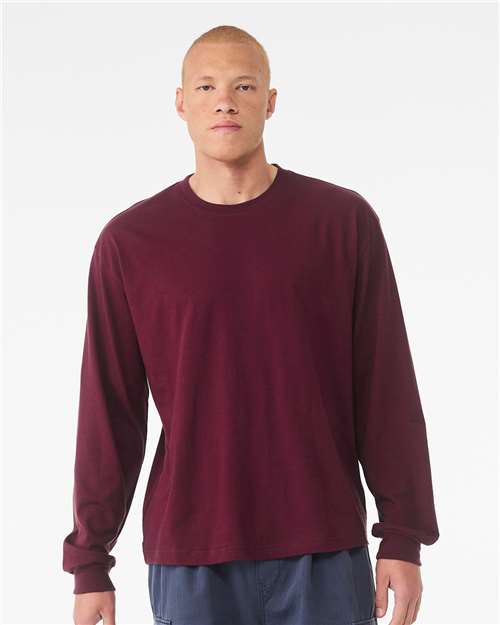 BELLA + CANVAS Maroon / XS 6 oz. Heavyweight Long Sleeve Tee