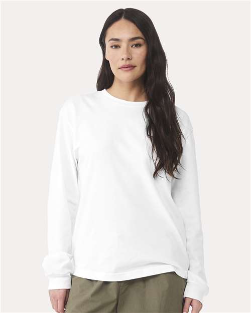 BELLA + CANVAS White / XS 6 oz. Heavyweight Long Sleeve Tee