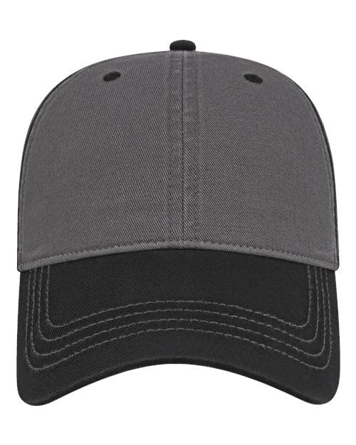 CAP AMERICA Dark Grey/ Black / Adjustable Relaxed Golf Dad Hat