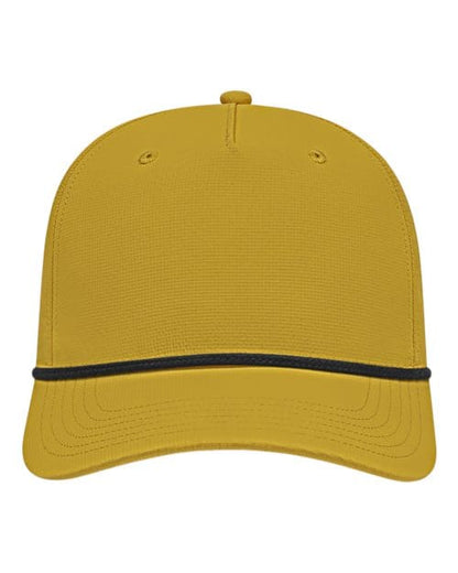 CAP AMERICA Dijon/ Black / Adjustable Athletic Rope Cap