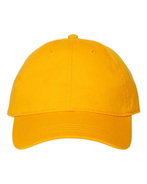 CAP AMERICA Gold / Adjustable Relaxed Golf Dad Hat