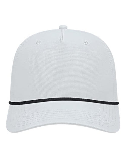 CAP AMERICA White/ Black / Adjustable Athletic Rope Cap