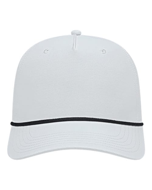 CAP AMERICA White/ Black / Adjustable Cap America Athletic Rope Cap