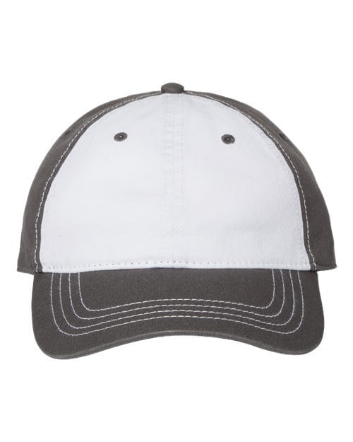 CAP AMERICA White/ Dark Grey / Adjustable Relaxed Golf Dad Hat