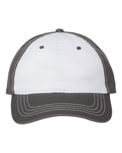 CAP AMERICA White/ Dark Grey / Adjustable Relaxed Golf Dad Hat