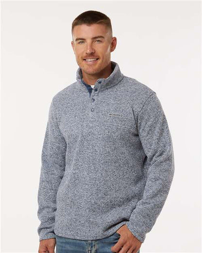 Columbia Dark Mountain Heather / S Men's Alto Pass™ Fleece Half-Snap Pullover