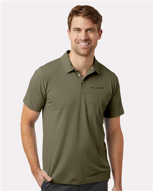 Columbia Stone Green / S Men's Tech Trail™ Utility Polo