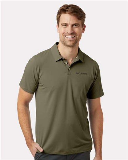 Columbia Stone Green / S Men's Tech Trail™ Utility Polo