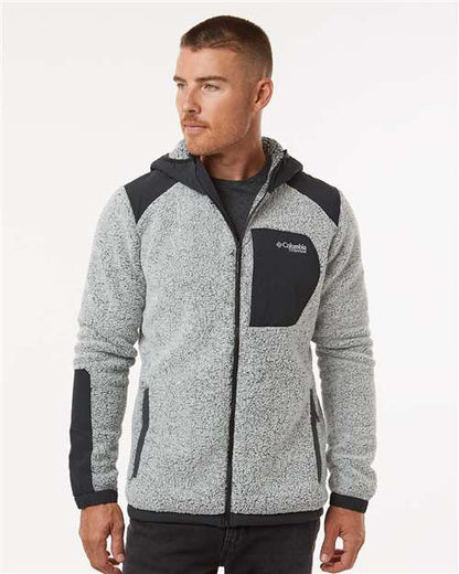 Columbia White/ Black / S Men's Arctic Crest™ Sherpa Full-Zip Jacket