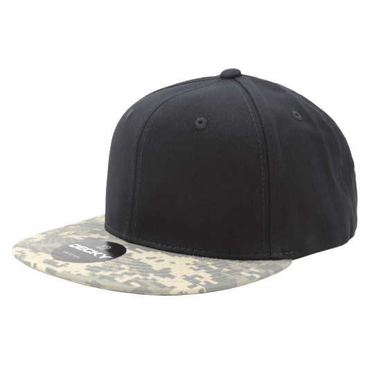 6 Panel High Profile Structured Camo Snapback
