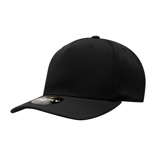 Decky Blacck / Standard 5 Panel Mid Profile Structured Polyester Cap