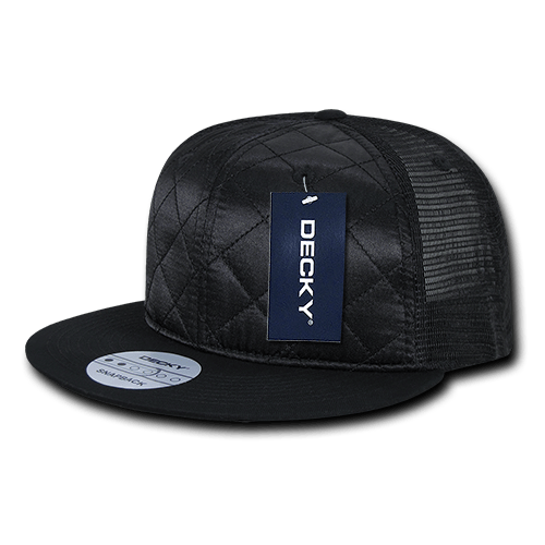 6 Panel High Profile Structured Quilted Trucker