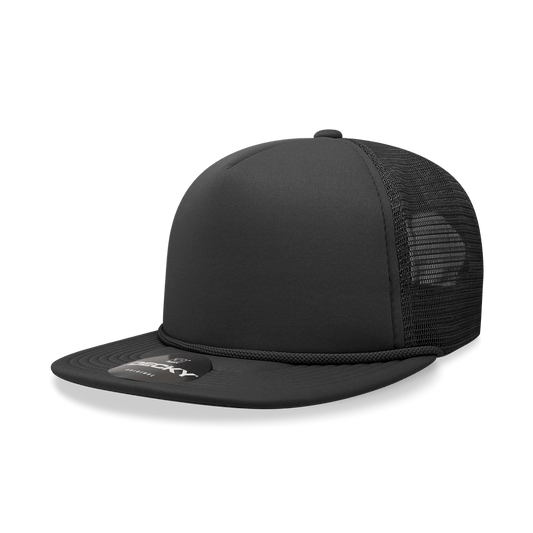 5 Panel High Profile Structured Foam Trucker