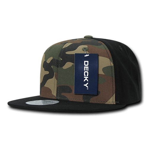 6 Panel High Profile Structured Camo Snapback