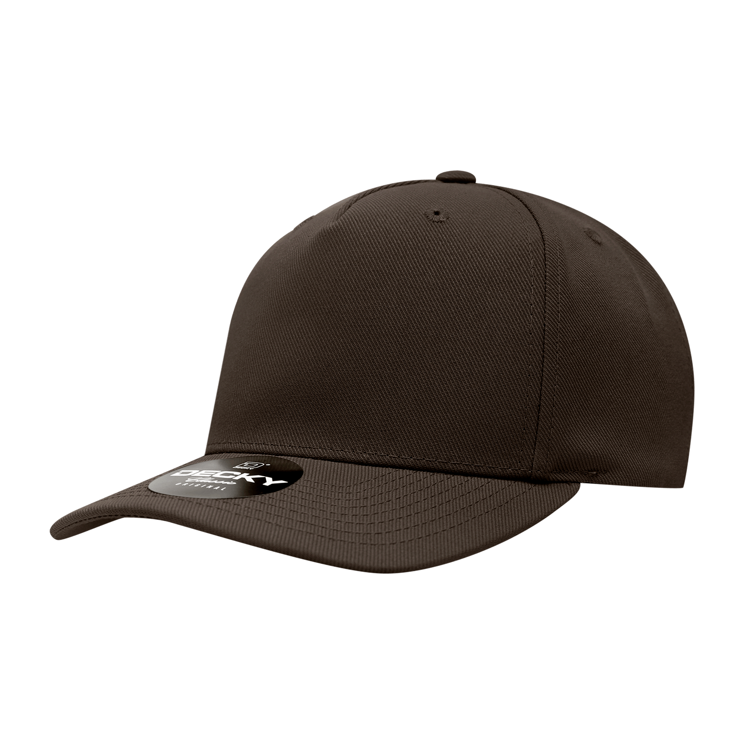Decky Brown / Standard 5 Panel Mid Profile Structured Polyester Cap