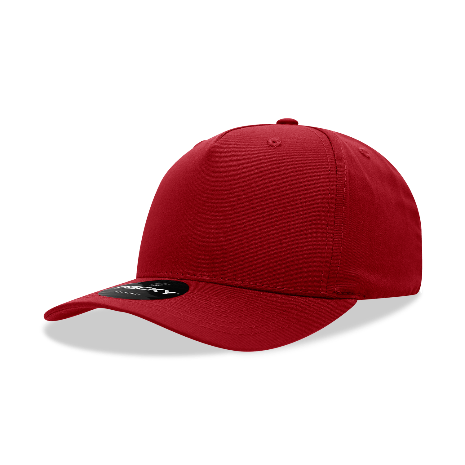 Decky Cardinal / Standard 5 Panel Mid Profile Structured Cotton Blend Cap