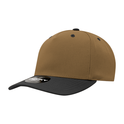 Decky Coyote/Black / Standard 5 Panel Mid Profile Structured Polyester Cap