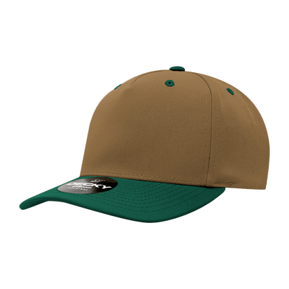 Decky Coyote/Forest / Standard 5 Panel Mid Profile Structured Polyester Cap