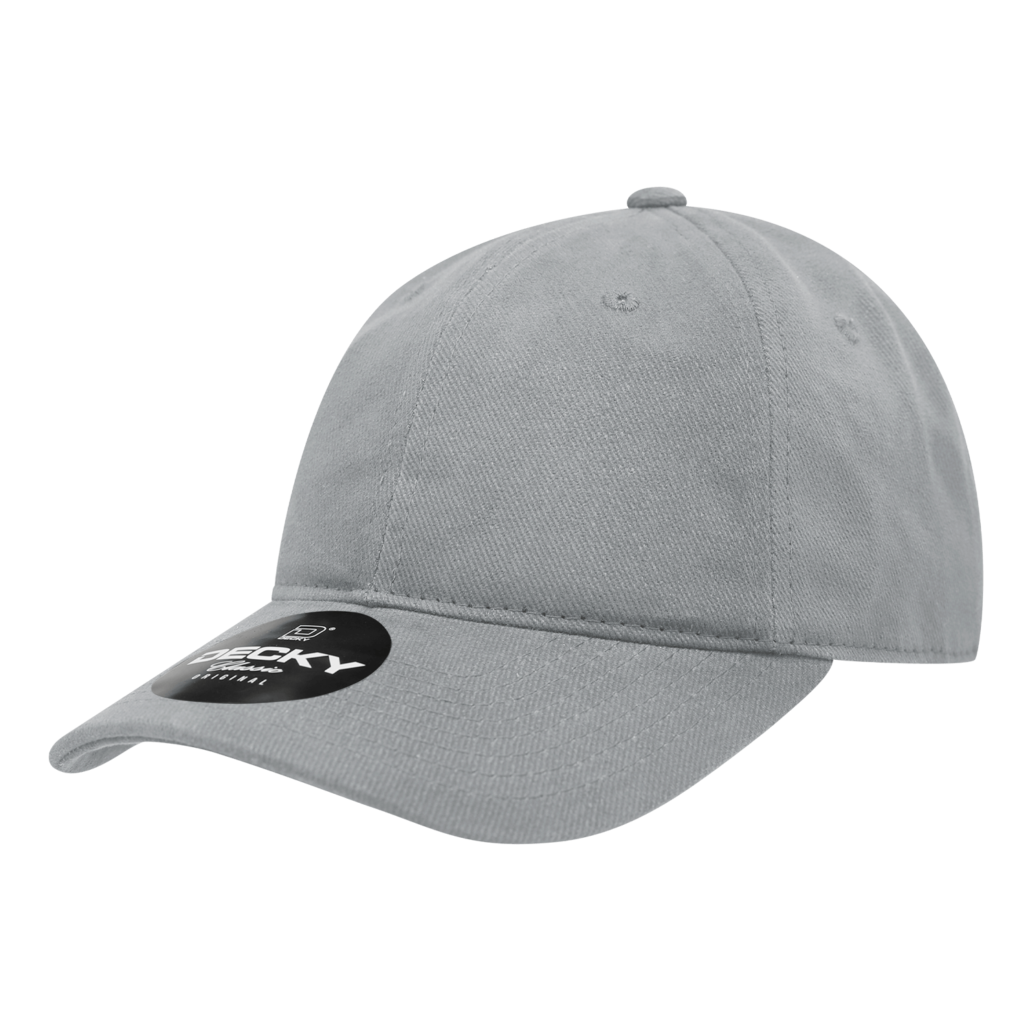 Decky Grey / OSFM 6 Panel Low Profile Relaxed Brushed Cotton Dad Hat