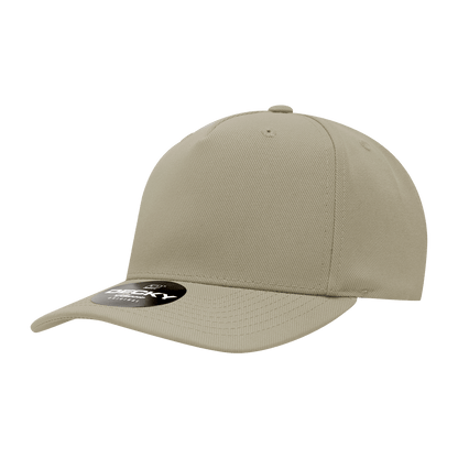 Decky Khaki / Standard 5 Panel Mid Profile Structured Polyester Cap