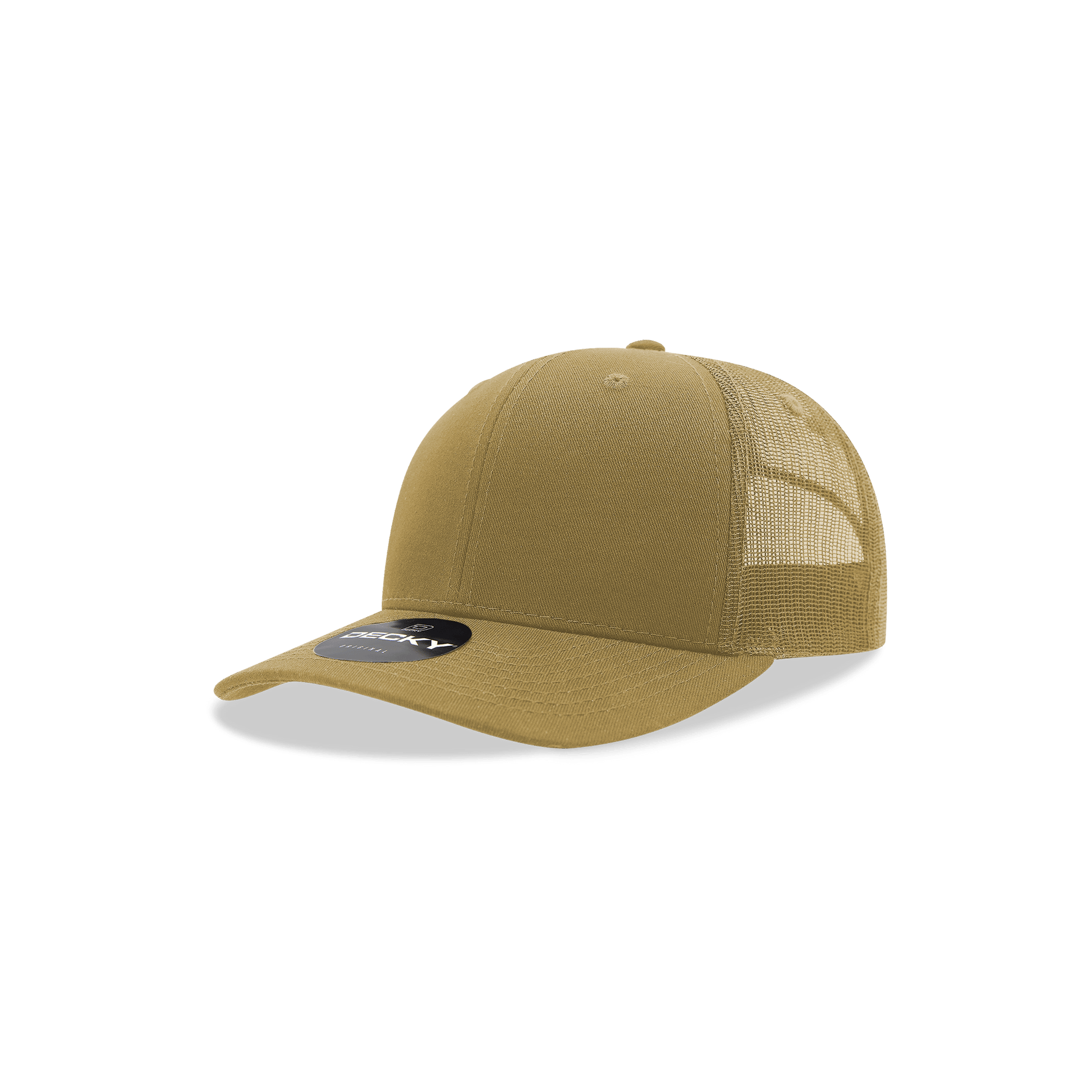 Decky Khaki / Standard Youth 6 Panel Mid Profile Structured Cotton Trucker