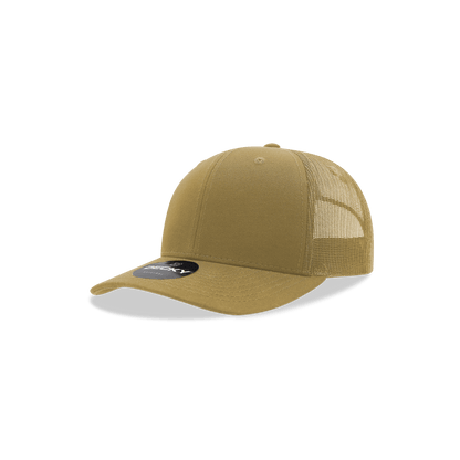 Decky Khaki / Standard Youth 6 Panel Mid Profile Structured Cotton Trucker