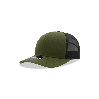 Decky Loden/Black / Standard Youth 6 Panel Mid Profile Structured Cotton Trucker