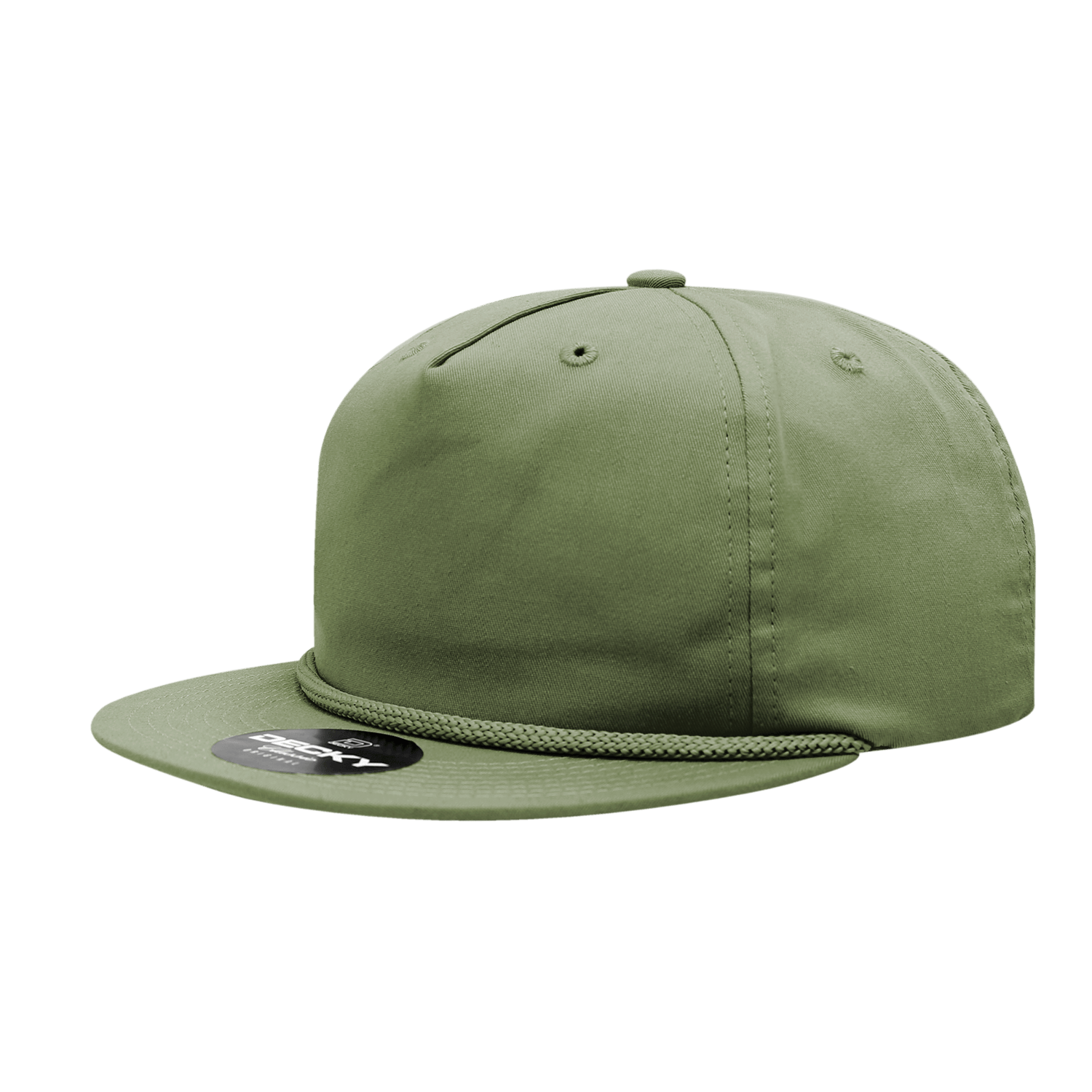 Decky Loden / Standard 5 Panel High Profile Relaxed Cotton Blend Rope Hat