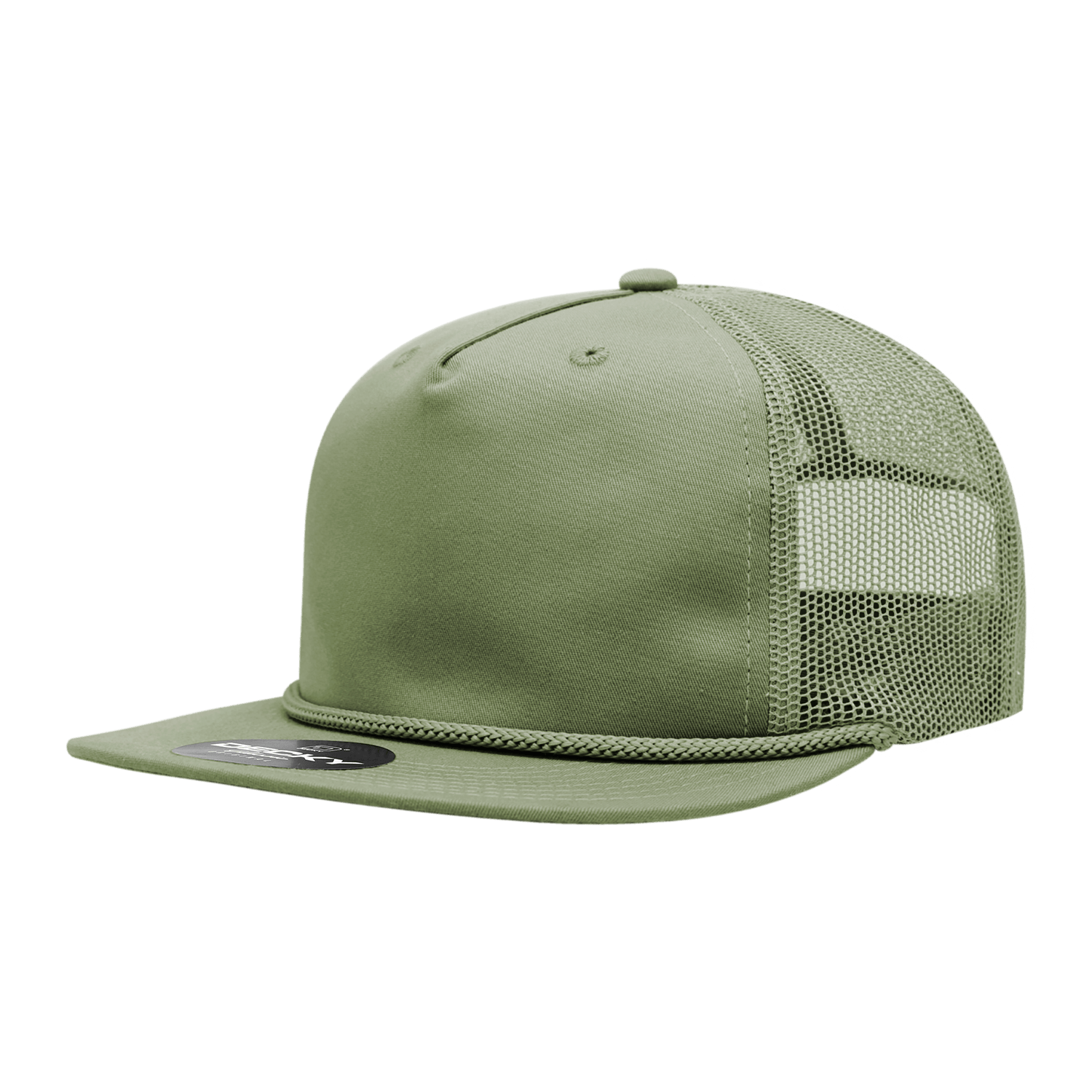 Decky Loden / Standard 5 Panel High Profile Relaxed Cotton Blend Trucker w/Rope