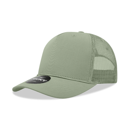 Decky Loden / Standard 5 Panel Mid Profile Structured Cotton/Poly Blend Trucker w/Rope