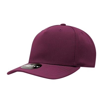 Decky Maroon / Standard 5 Panel Mid Profile Structured Polyester Cap