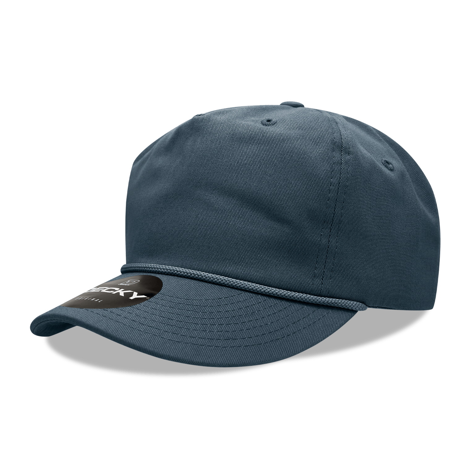 Decky Navy / OSFM 5 Panel High Profile Relaxed Cotton Rope Hat