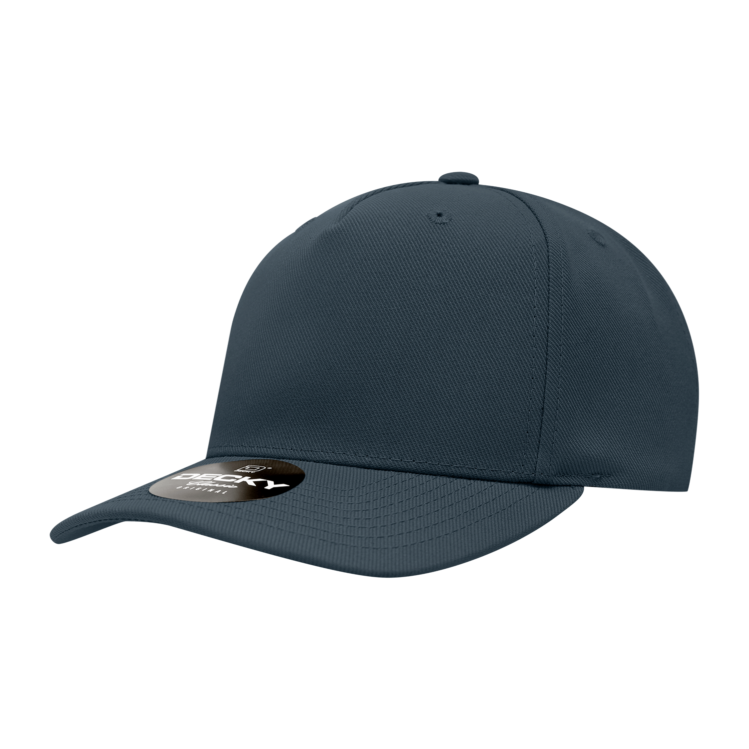 Decky Navy / Standard 5 Panel Mid Profile Structured Polyester Cap