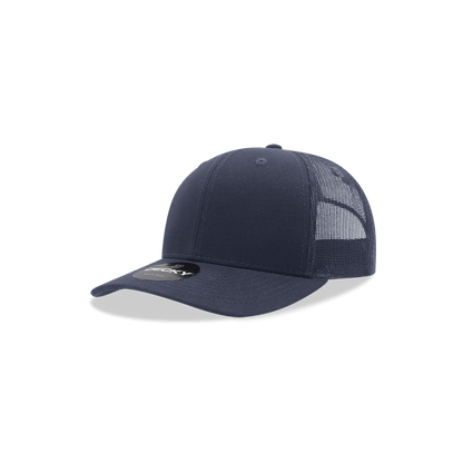 Decky Navy / Standard Youth 6 Panel Mid Profile Structured Cotton Trucker