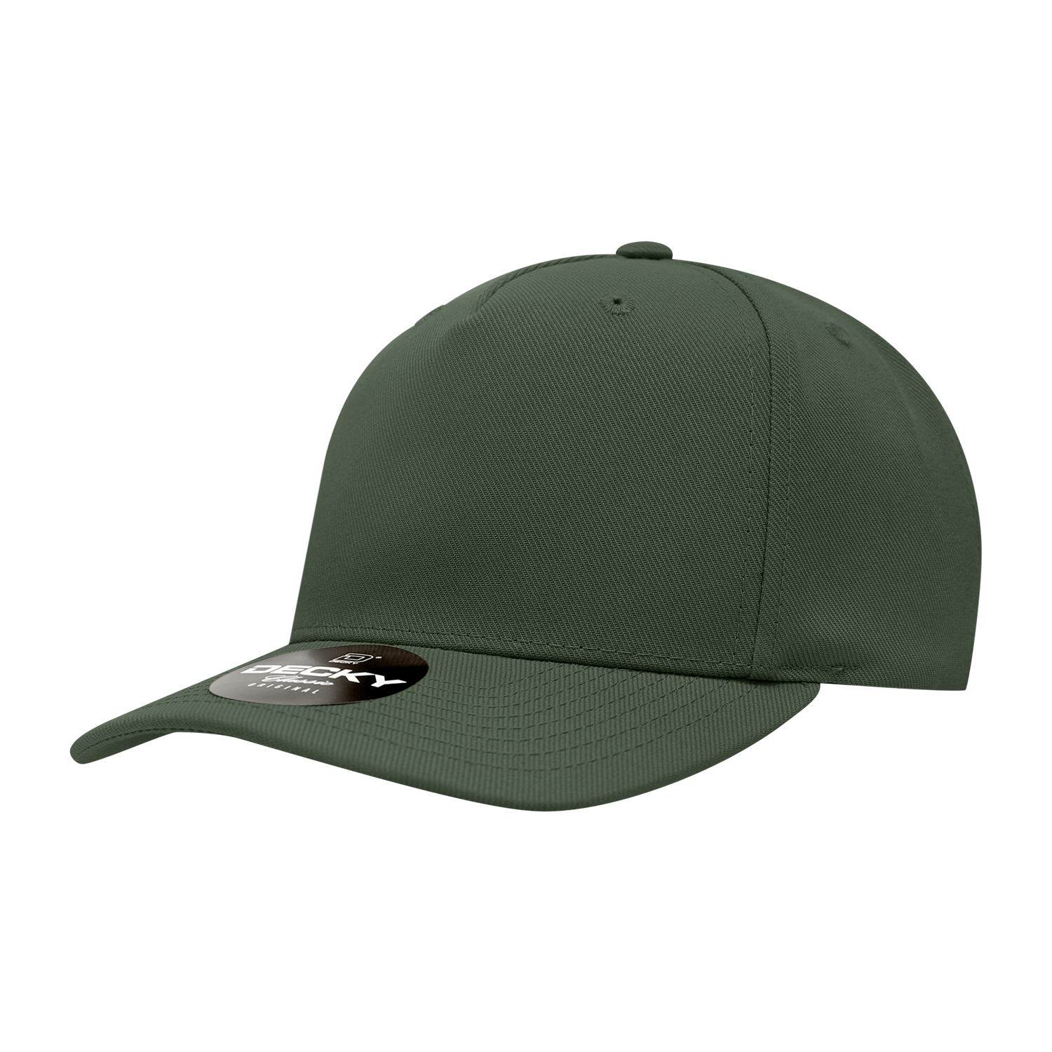 Decky Olive / Standard 5 Panel Mid Profile Structured Polyester Cap