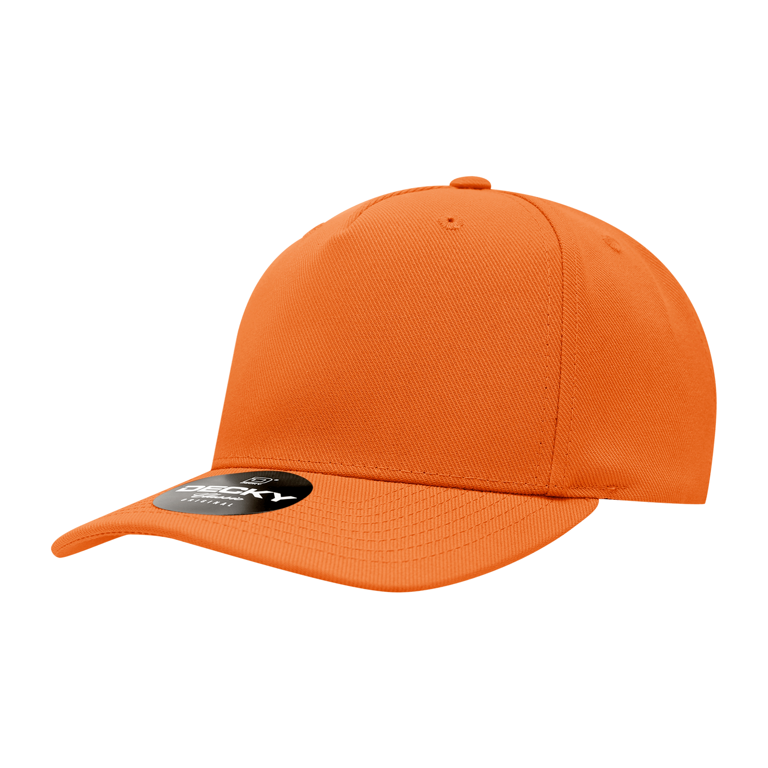 Decky Orange / Standard 5 Panel Mid Profile Structured Polyester Cap