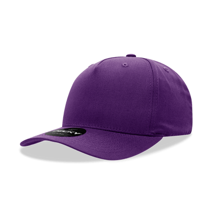 Decky Purple / Standard 5 Panel Mid Profile Structured Cotton Blend Cap