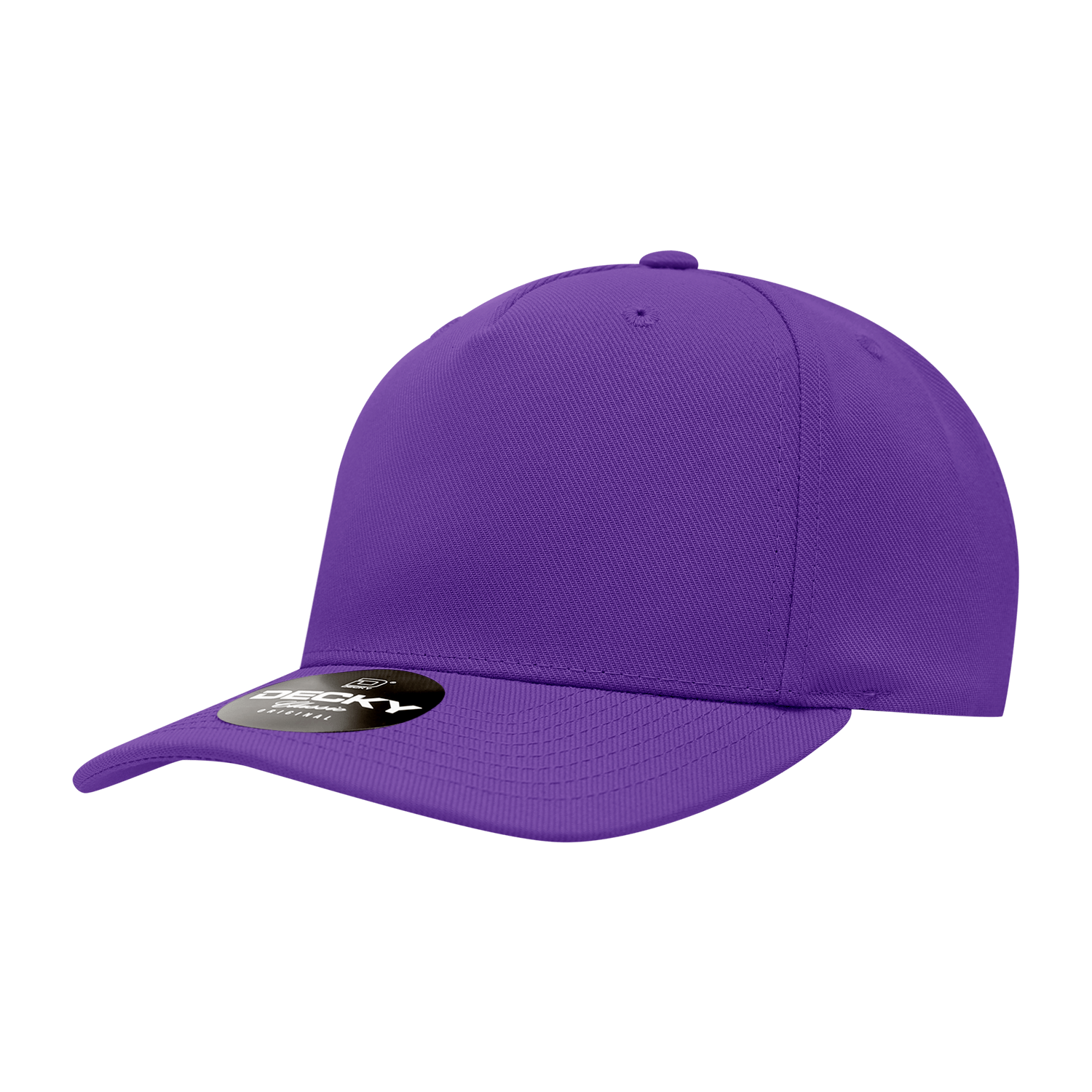 Decky Purple / Standard 5 Panel Mid Profile Structured Polyester Cap
