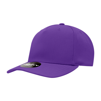 Decky Purple / Standard 5 Panel Mid Profile Structured Polyester Cap