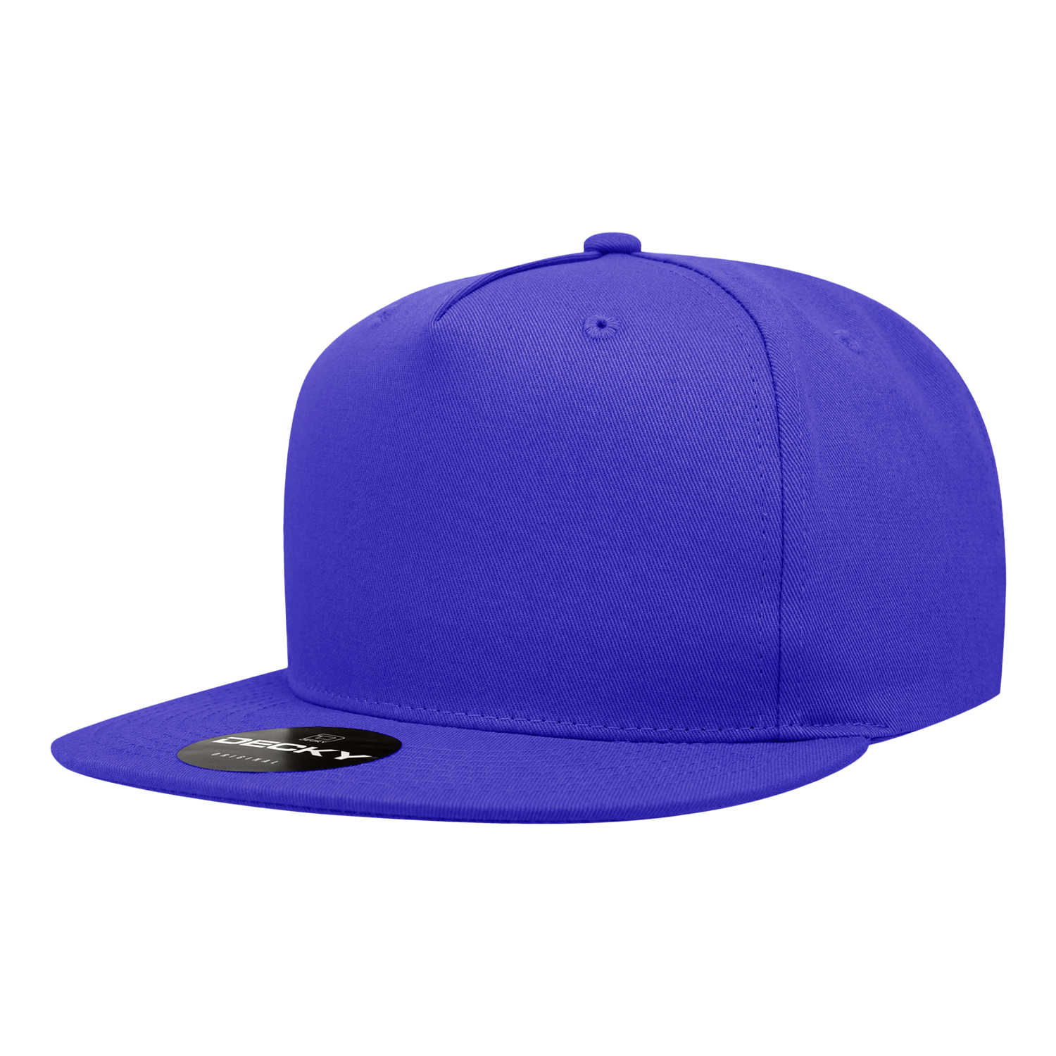 Decky Royal / Standard 5 Panel High Profile Structured Cotton Blend Snapback