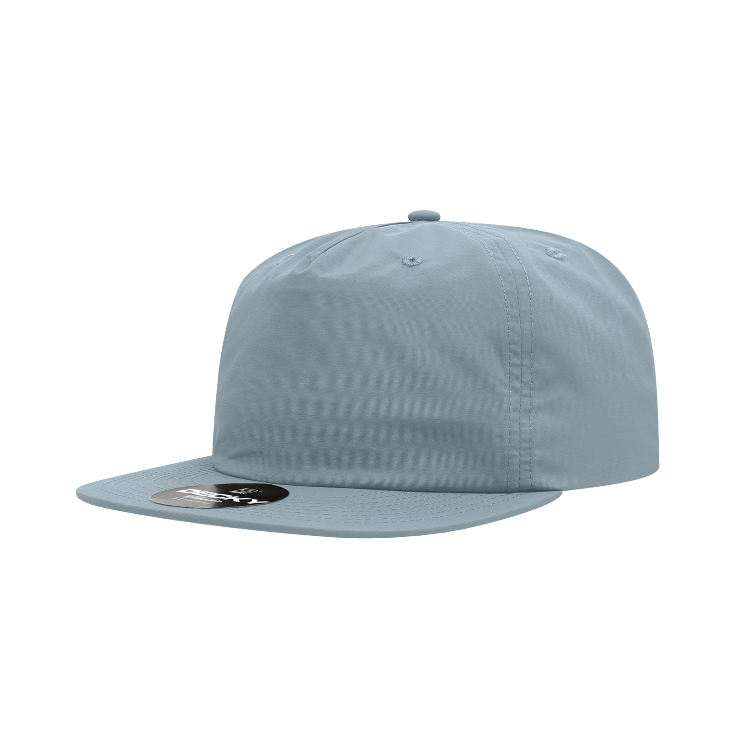 Decky Sky Blue / Standard 5 Panel High Profile Relaxed Nylon Surf Hat