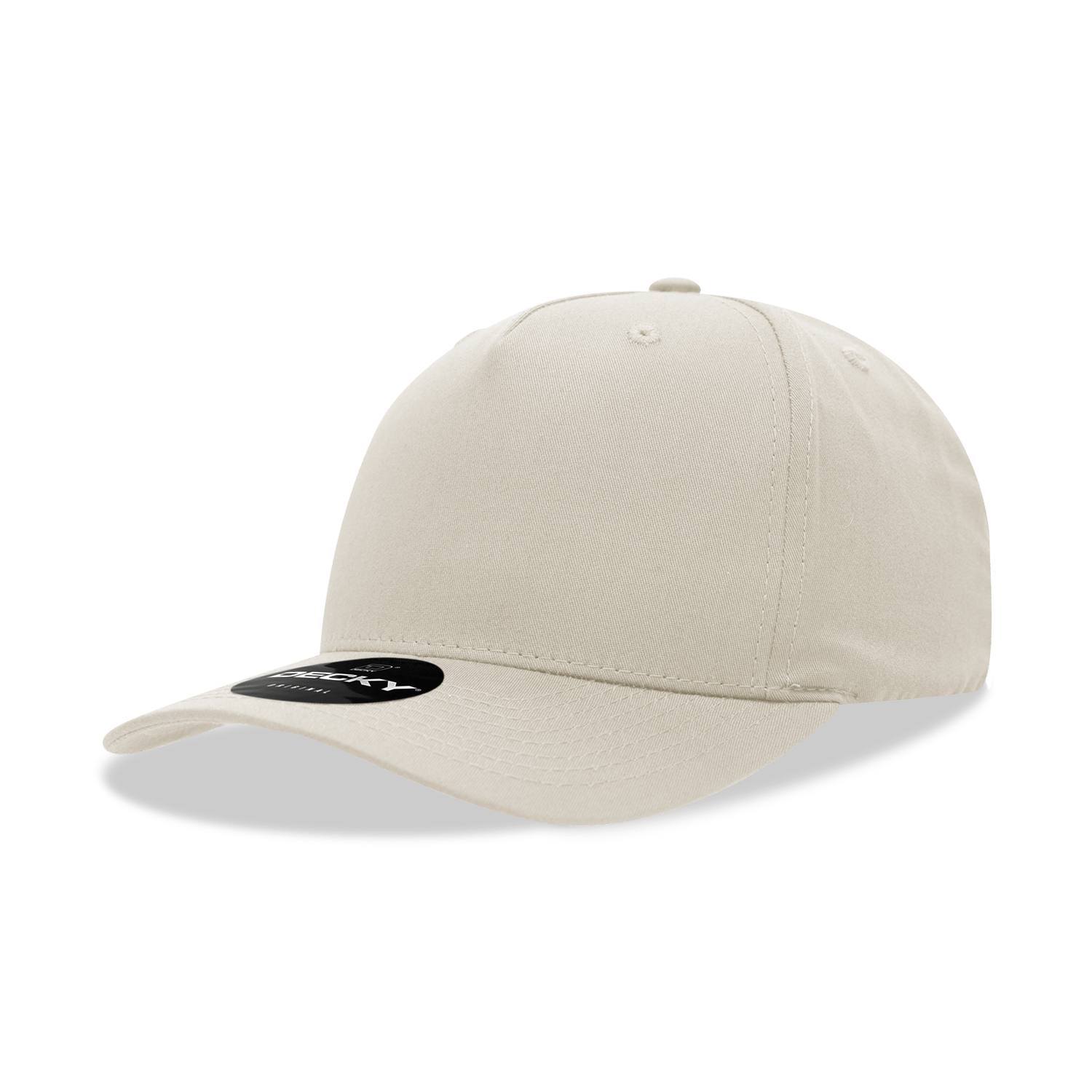 Decky Stone / Standard 5 Panel Mid Profile Structured Cotton Blend Cap