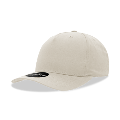 Decky Stone / Standard 5 Panel Mid Profile Structured Cotton Blend Cap