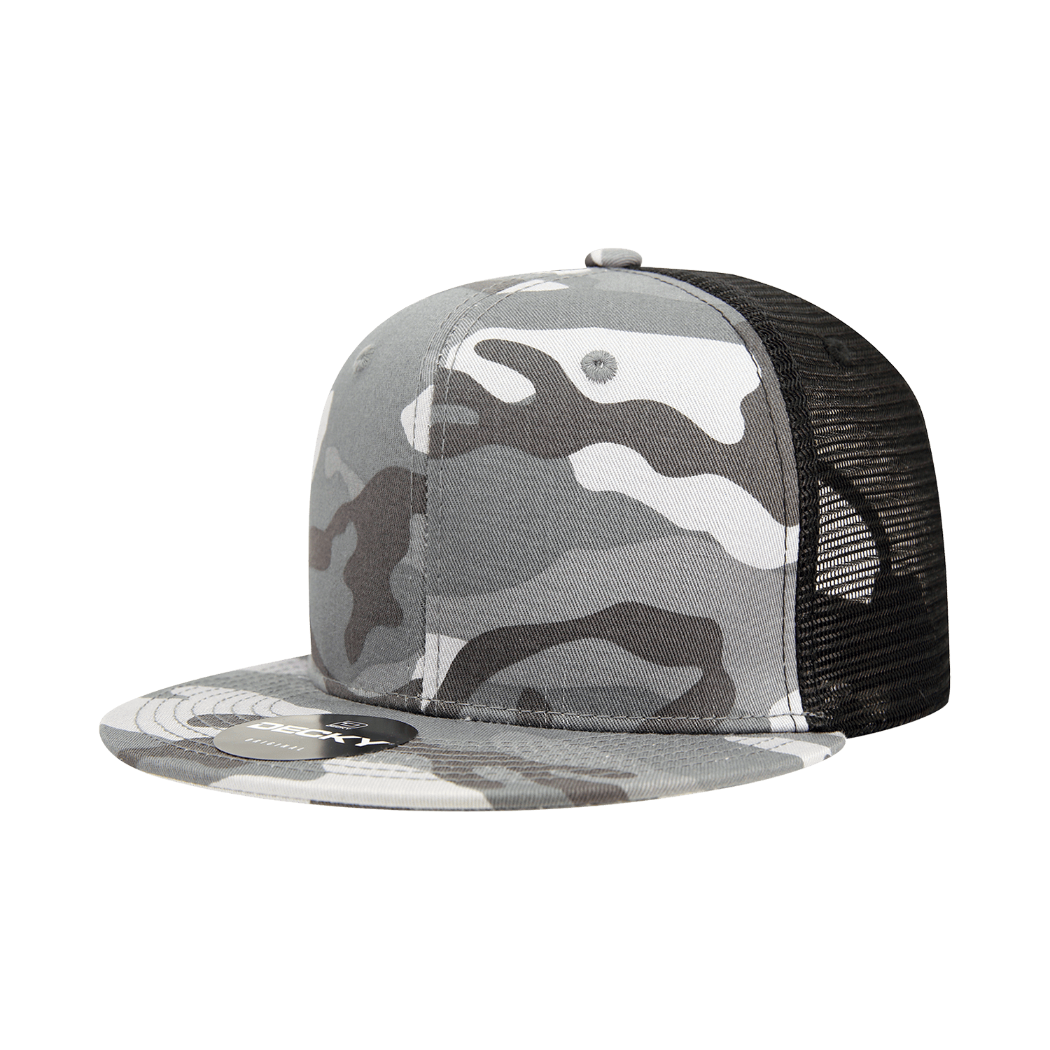 Decky URB/URB/BLK / OSFM 6 Panel High Profile Structured Camo Trucker
