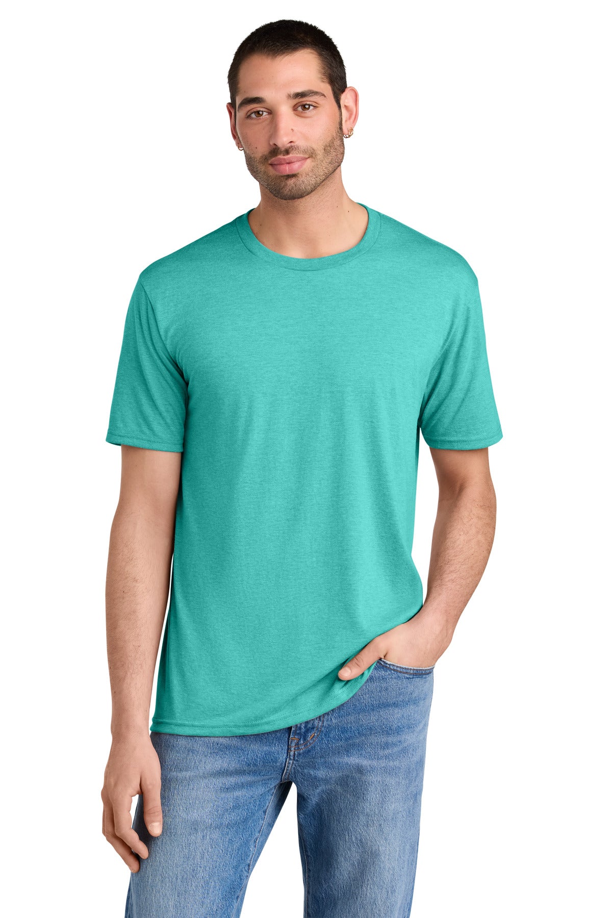 District Aqua Heather / XS District  ®  Perfect Tri ® Tee. DM130