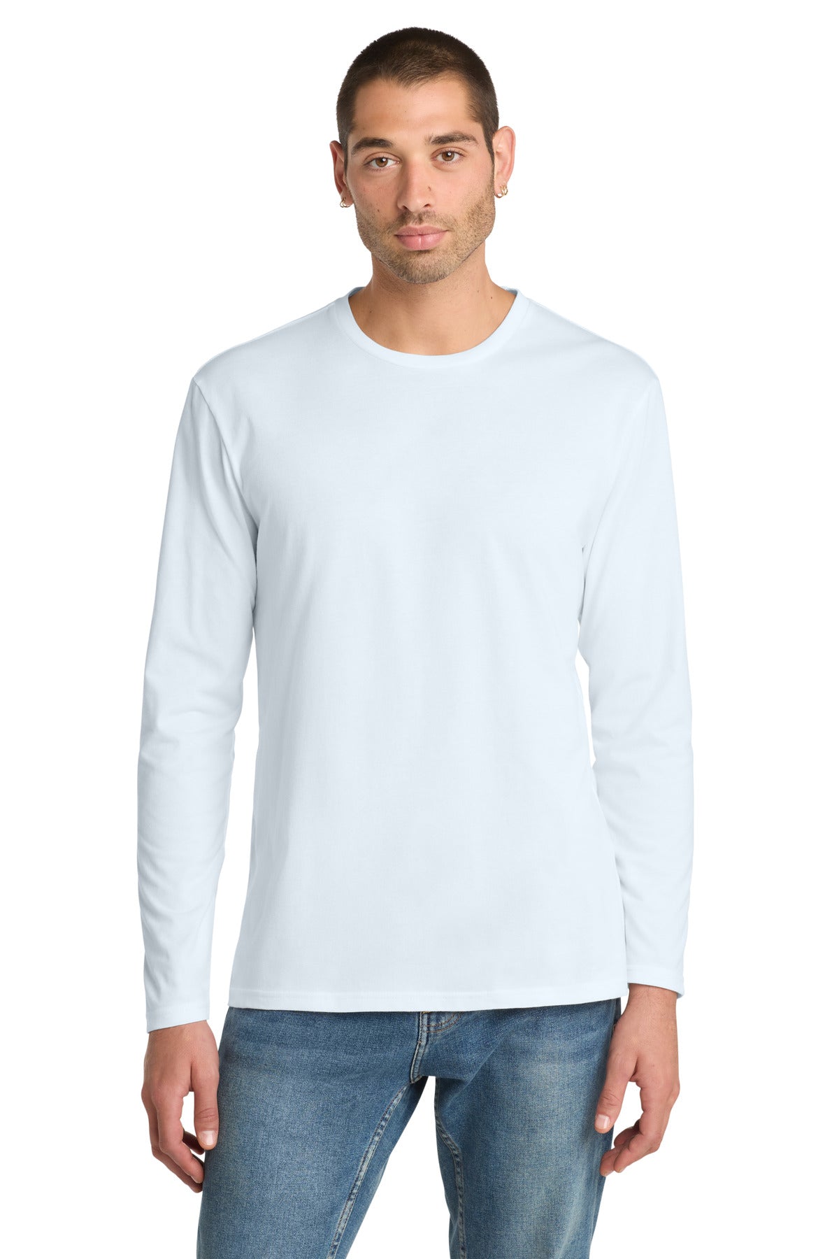 District Bright White / XS District  ®  Perfect Weight ®  Long Sleeve Tee. DT105